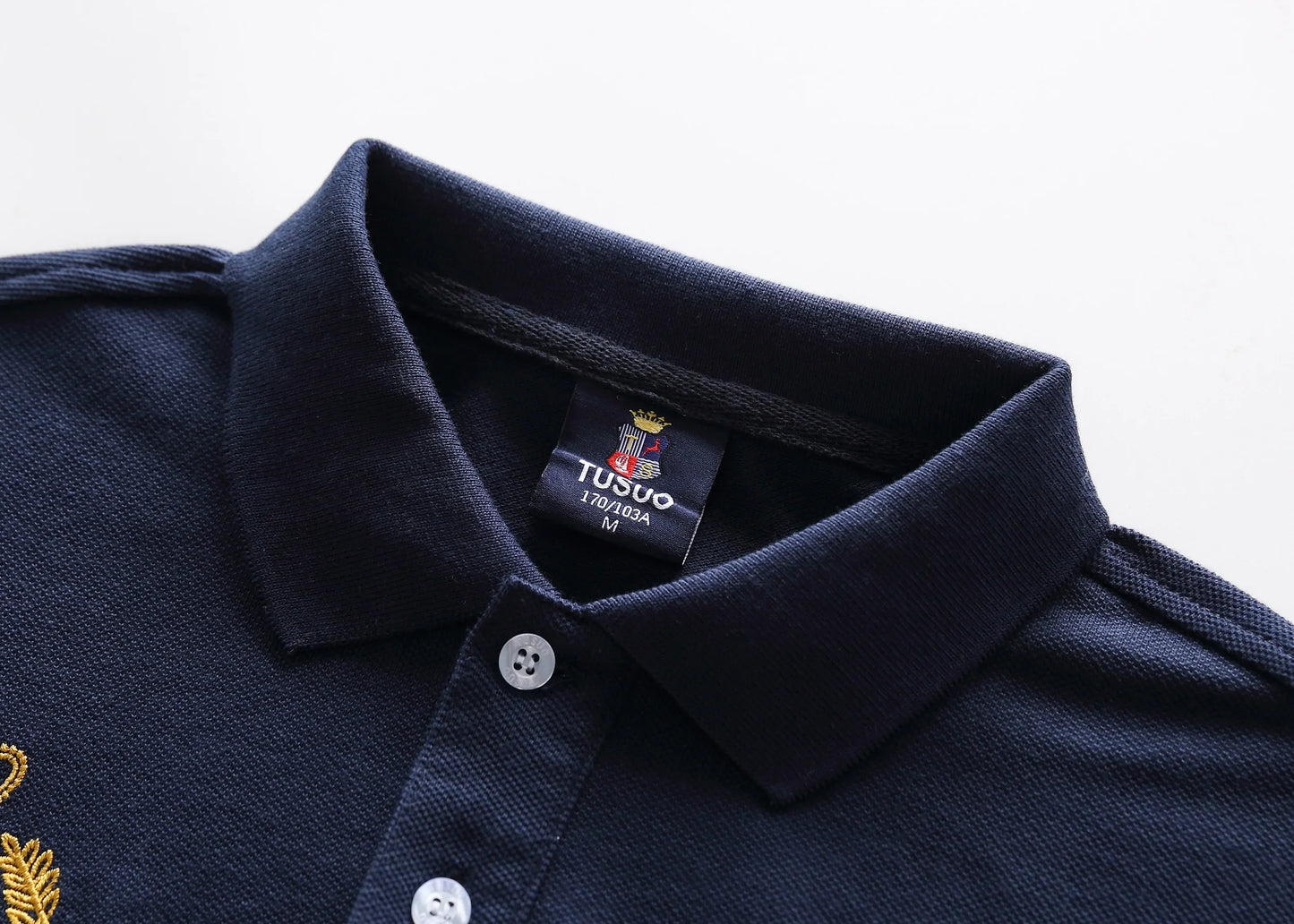 Men's polo shirt UAE Dubai short Royal casual  sport party high-end cotton embroidery luxury contrast color original design