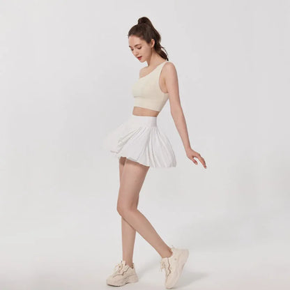 Pleated Tennis Skirt For Women Yoga Short Sports Running Anti-Slip High Waisted Lightweight Athletic Golf Skorts Skirts Flowy