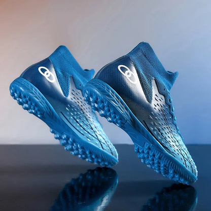 New Men Soccer Shoes Long Spikes Ultralight Football Boots Breathable Sneakers Indoor Match Cleats Training Drop Shipping