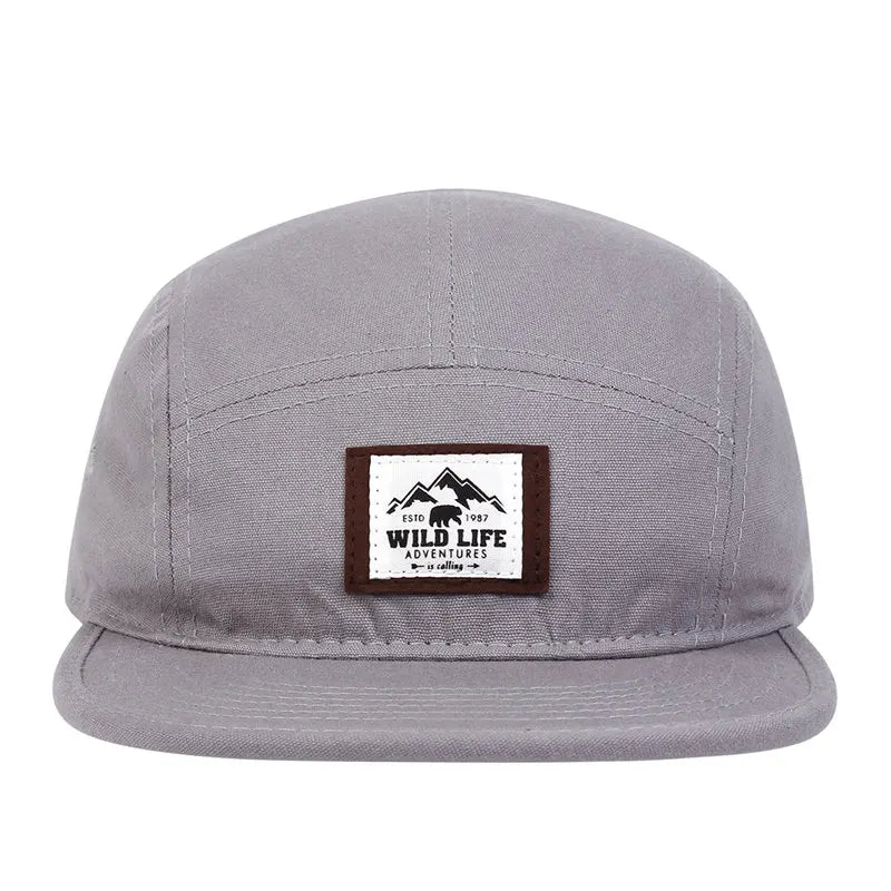 Cotton 5 Panel Baseball Cap Snapback Caps Bone Gorras Hombre Originales Hip Hop Hats For Men Women Adjustable