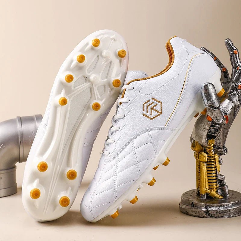 New Men Football Boots Grass Breathable Match Outdoor Sport Soccer Shoes Cleats Long Spikes Comfortable Training Boys Non Slip