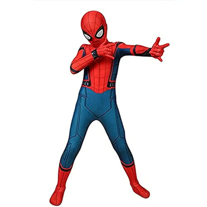 Movie Superhero Red Peter Parker boy Muscle Costume Halloween Cosplay Party Ultimate Movie Characters Christmas New Year Gift