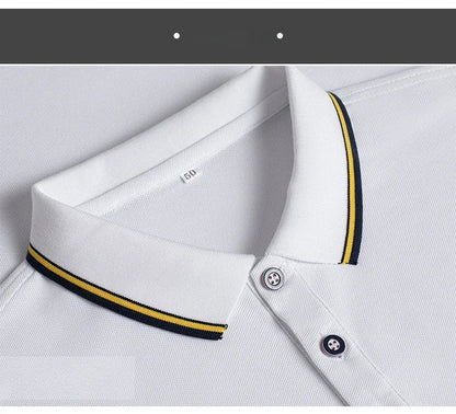 Designer Quality Men's Polo Shirt Lapel Long Sleeve T-Shirt Autumn New Badge Horse Embroid Fashion Business Casual Menswear Top