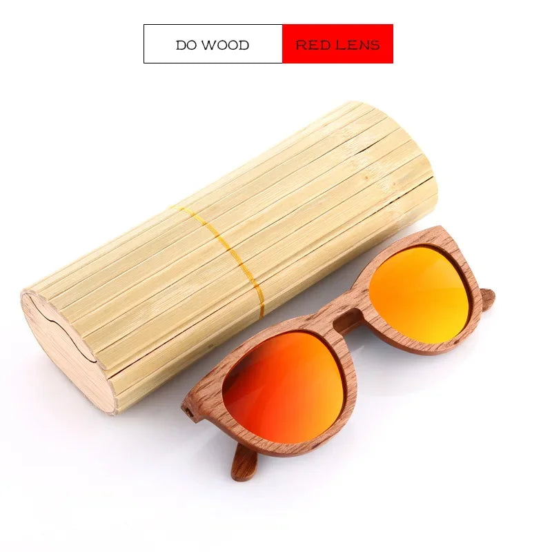 Men bamboo Wood Sunglasses Women Retro Vintage Polarized zebra Wooden Glasses Oculos De Sol Square Summer Goggle paper box
