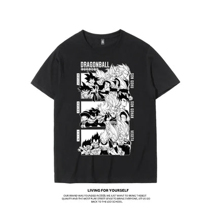Printed Short Sleeve T-shirt Men's and Women's Fashion Loose Cotton Top