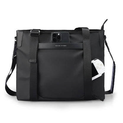 Multifunctional leather messenger bag men Black Crossbody Bag Large Capacity Stylish Men Shoulder Bag men