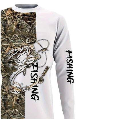 Fishing Shirts Men's T-Shirts Long Sleeve Mens Clothes Autumn Streetwear Crew Neck Pullovers Mens T Shirt Casual Men Clothing