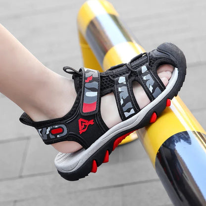 Summer Children Beach Water Sandals Brand Fashion Sneakers For Girls Boys Footwear Kids Non-slip Sandalias Leather Shoes