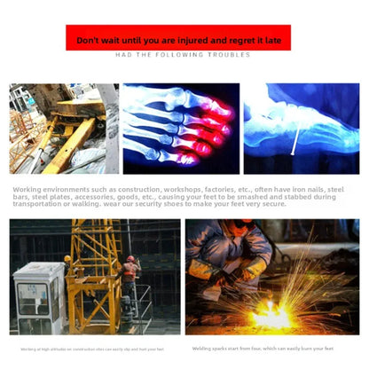 Summer Breathable Labor Protection Shoes Welding Work Shoes Anti Smashing Anti Piercing Lightweight Comfortable Footwear