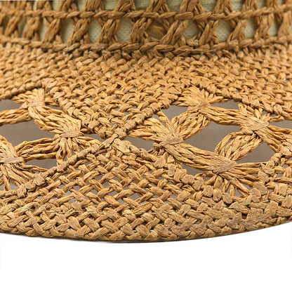 Straw Western Cowboy Hat for Women Men Classic Vintage Hollow Out Unisex