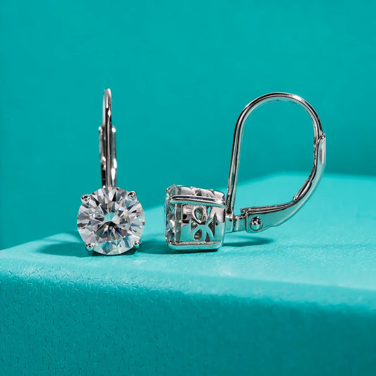 1 Carat D Color Moissanite Diamond Dangle Drop Earrings 925 Sterling Silver Bow Cuff Earrings Charm Jewelry Wholesale