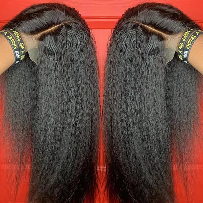 Straight Human Hair Wigs 13x4 5x5 HD Lace Front Human Hair Wigs Yaki Straight Frontal Lace Wig for Black Women Ready to Go