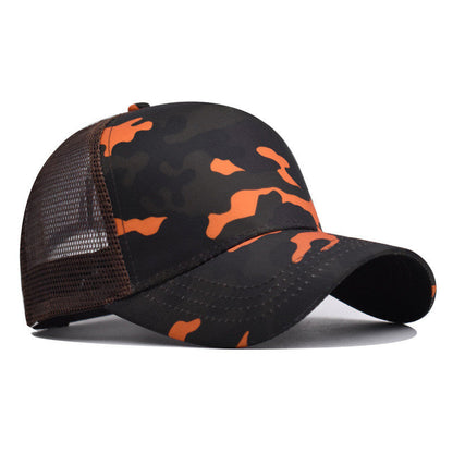 Custom Trucker Hat Logo Cotton Mesh Breathable Baseball Cap Women Men Summer Sunshade Mesh Cap 5 Panels Truck Hat Cap Wholesale