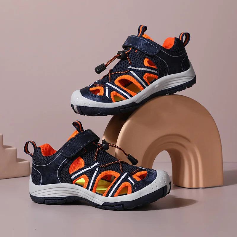 Summer Boys Sandals Outdoor Beach Children Shoes Sneaker Fashion Breathable Non-slip Kids Casual Sports Sandals Shoes for Boy