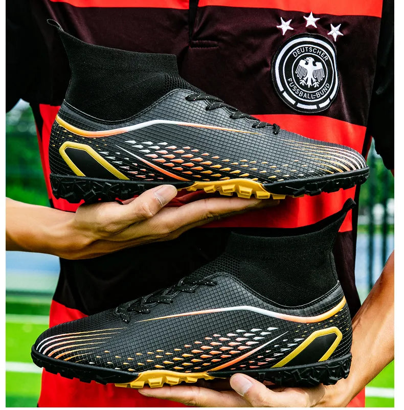 New 33-46 Large Football Boots Children Youth High Quality Football Shoes Outdoor Training Professional Competition Footwear
