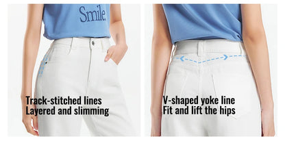 Semir Jeans Women Cool Feeling Wide Leg 2025 New Summer Leg-Lengthening Floor-Length Pants Trendy for Fashionable Style