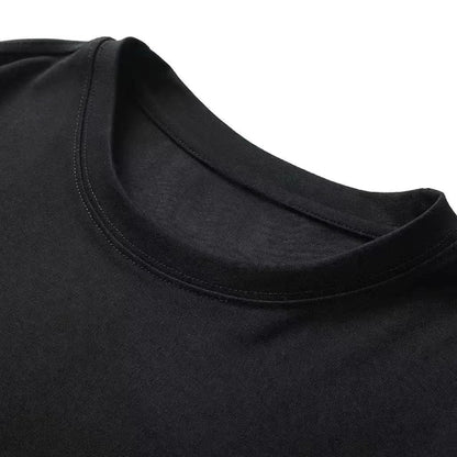 Summer Popular Men's and Women's Physical Training Combat T-shirt High-quality Cotton Military Fan Round Neck Short-sleeved Top