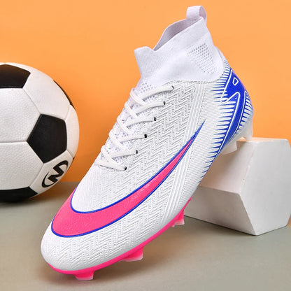 New Men Football Boots Kids Ankle Cleats Grass Soccer Shoes Futsal Indoor Sport Match Training TF/FG Hot-selling High-quality