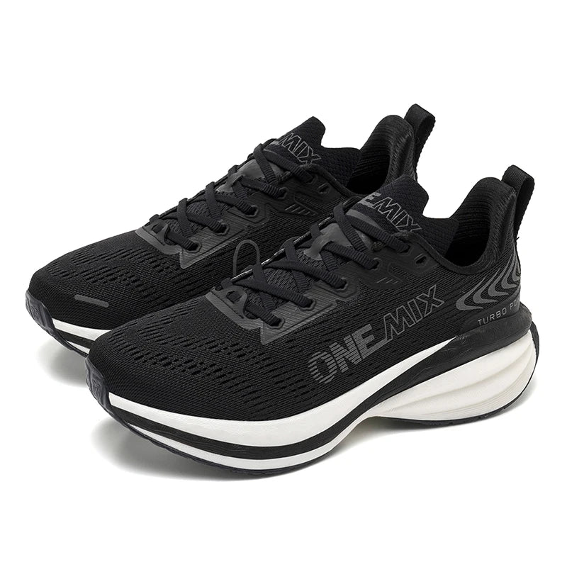 Tênis de Corrida Masculino ONEMIX com Amortecimento de Ar, Tênis Esportivo Respirável de Malha para Uso Externo, Aumento de Altura, Calçado de Caminhada, Tamanhos EU 35-47