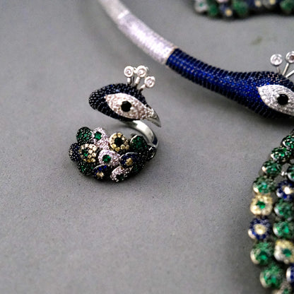 Trendy Fashion4 PCS Luxury Waterdrop Indian Jewelry Sets For Women Wedding Party Indian Dubai Bridal jewelry Set