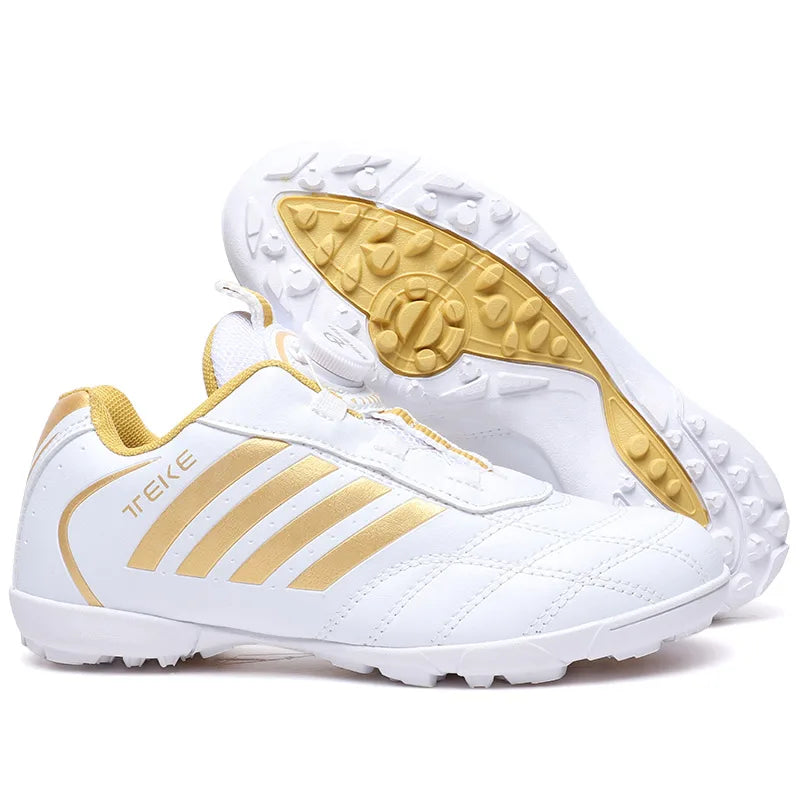 New Kids Soccer Shoes School Football Boots Boys Girls Cleats Grass Sneakers Child Outdoor Athletic Training Sports Footwear