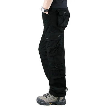 Men Pants Tactical Camouflage Overalls High Quality Cotton Multi-Pocket Trousers Sports Training Work Pants Joggers Men Clothing
