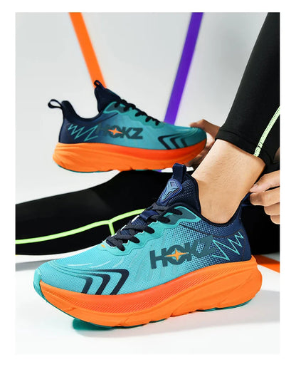 Tênis de Corrida Masculino com Placa de Carbono e Amortecimento de Ar, Tênis Esportivo Feminino Macio e Robusto, Sapatos Casuais para o Dia a Dia e Caminhada ao Ar Livre