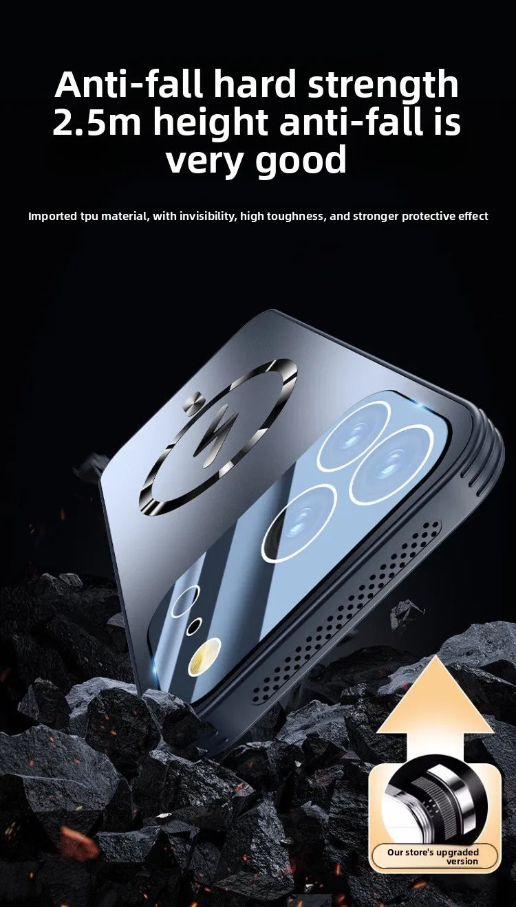 Magnetic Frosted iPhone 17 Pro Max 17pro Case with Heat Dissipation Full Protection for iPhone 17  Air Camera