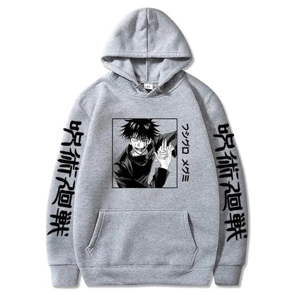 Japan Anime Jujutsu Kaisen Horror Fushiguro Megumi Manga Hoodies Men Harajuku Unisex Fashion Hip Hop Ulzzang SweatshirtGraphics