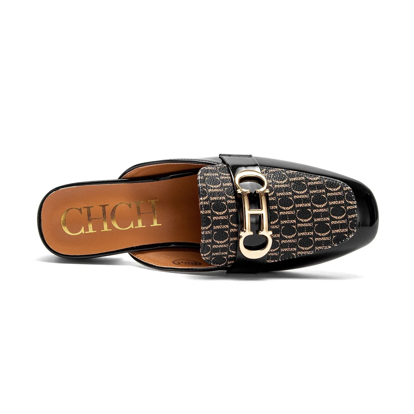 Buckle Mules for Women Round Toe Backless Flat Mules Slides Mules Shoes Ladies Slip-on Loafers students