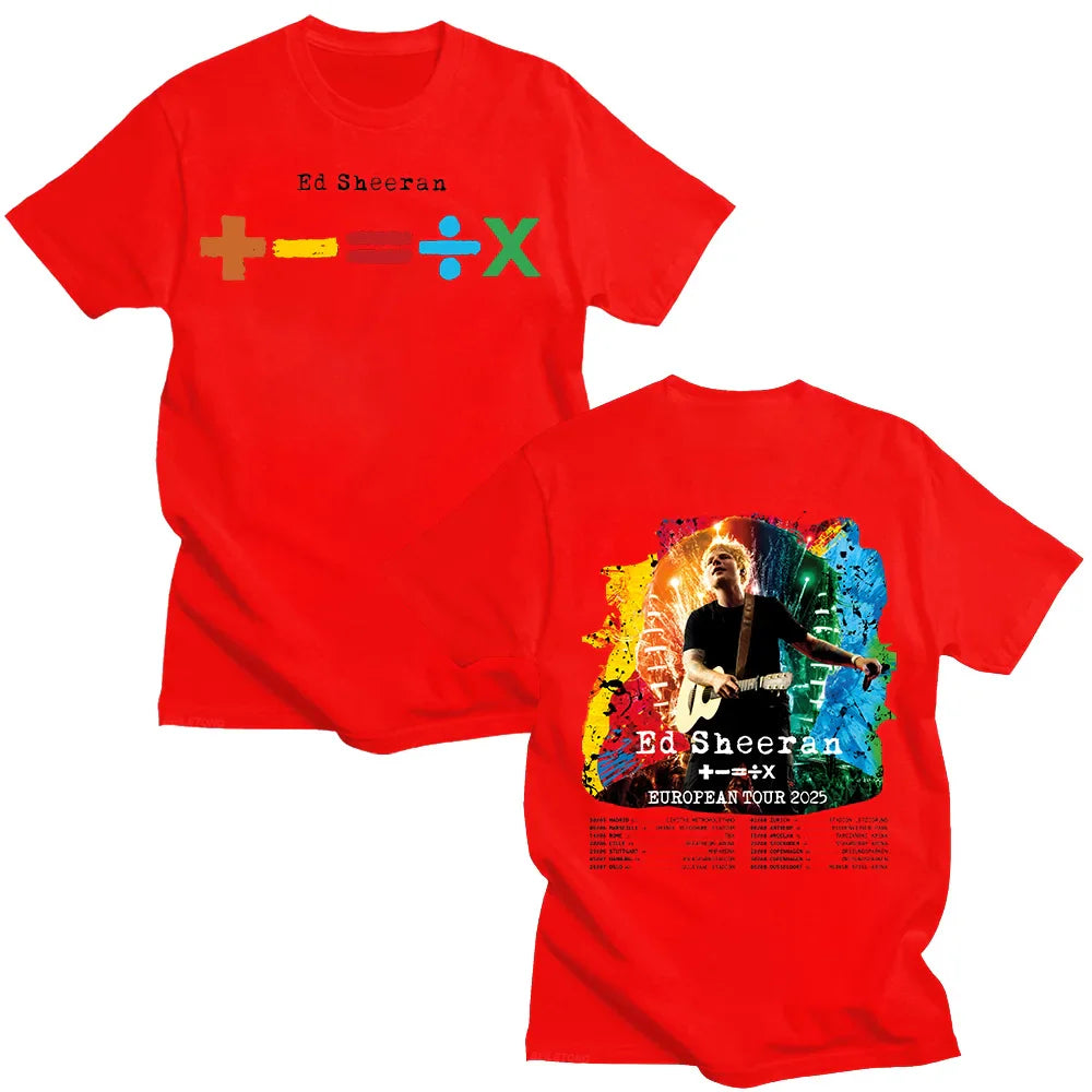 European Tour 2025 T-shirts Men's and Women's Cotton Clothing O Collar Short Sleeve Loose Fashion Tshirt Fan Gif Tees