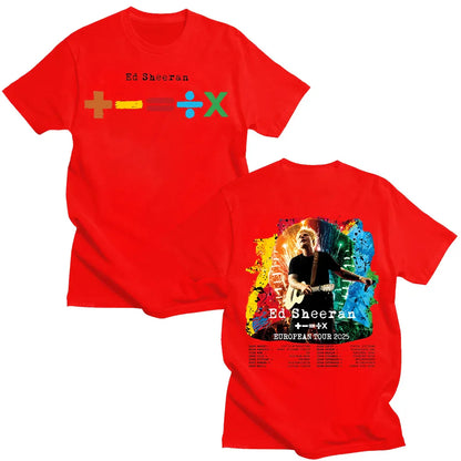 European Tour 2025 T-shirts Men's and Women's Cotton Clothing O Collar Short Sleeve Loose Fashion Tshirt Fan Gif Tees