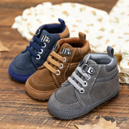 Baby Sneakers Infant Boys Girls Sports Shoes Toddler Casual Cotton Sole Anti-slip PU First Walkers Crawl Crib Basketball Shoes
