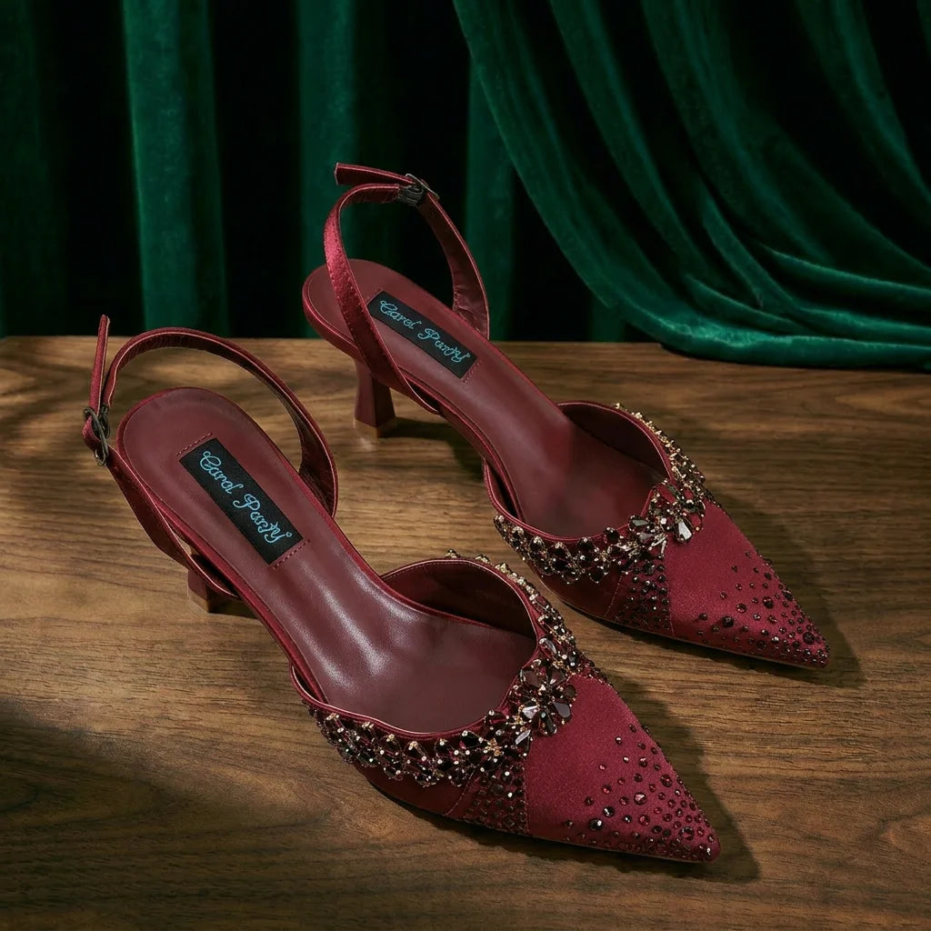 2026 Italian Inspired Coffee Pointed Toe High Heels Matching Handbag Set  COMFORT INCLUDED Elegant Wedding Party Shoes for Women