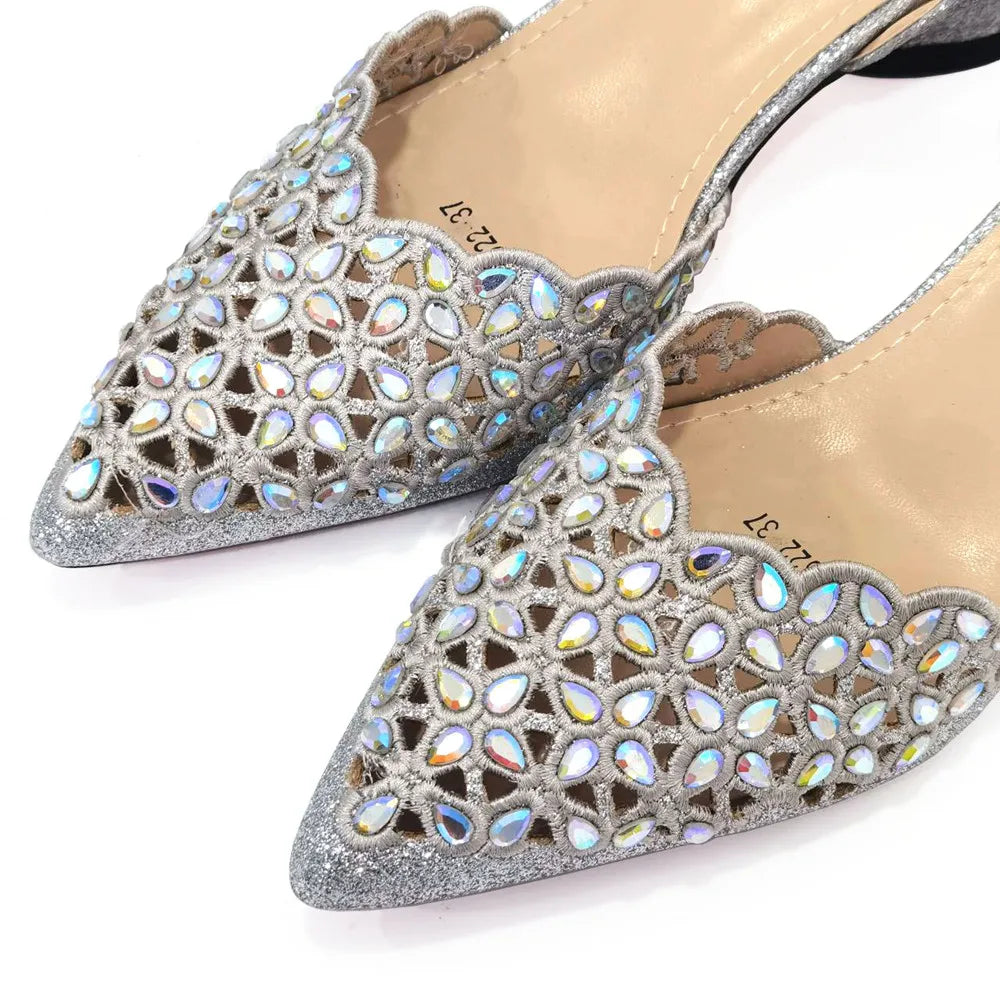 Royal Blue Shoe And Bag With Elegant High Heels Shoes Italian Popular Design African Ladies Shoes Bag Set