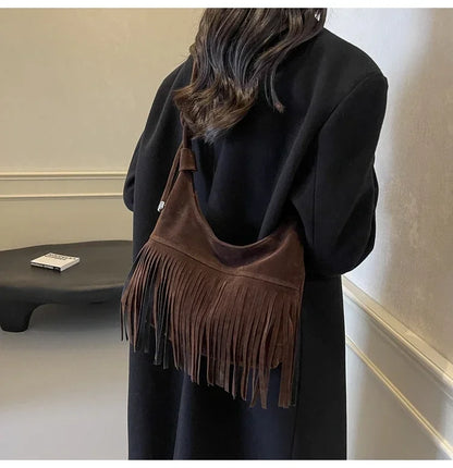 Fringed Interior Compartment Tote Bags Sewing Thread Large Capacity 2024 Hot Sale Bags for Women Zipper Pu Women's Handbags