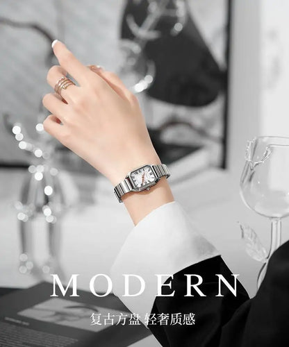 Luxury Women Quartz Watch Casual Fashion  Stainless Steel Strap Wristwatch Relojes Para Mujer Ladies Gifts