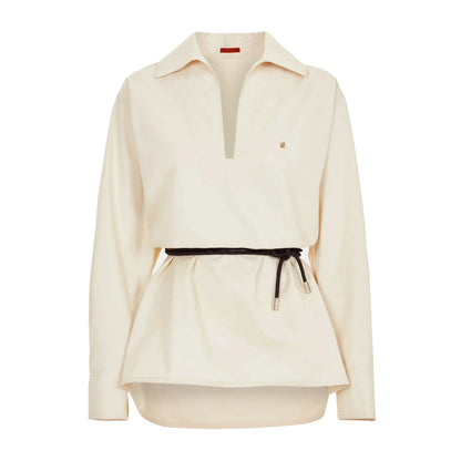 Women Elegant Solid Blouse Spring Summer Casual Long Sleeve V Neck Loose Shirt Office Lady Tunics Fashion Tops 2025