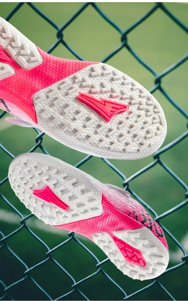 Kids Sport Football Shoes For Boys Indoor Turf Training Outdoor Fast Hall Childrens Soccer Shoes Light Football Boots Sneakers