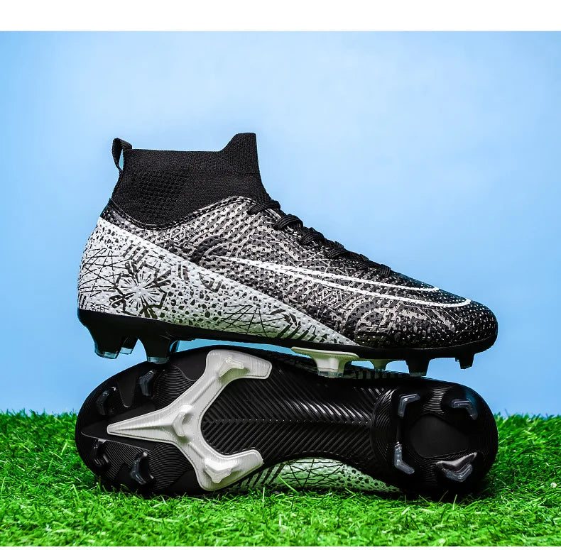 Hot-Selling Football Boots Men's Soccer Cleats TF/FG Wear-Resistant Training Shoes Outdoor Non-Slip Sneakers Size33-46