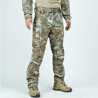 Tactical Casual Pants Mens Waterproof Cargo Trousers Outdoor Multi-Pocket Military Pants Male Hiking Wear-resisting Trousers