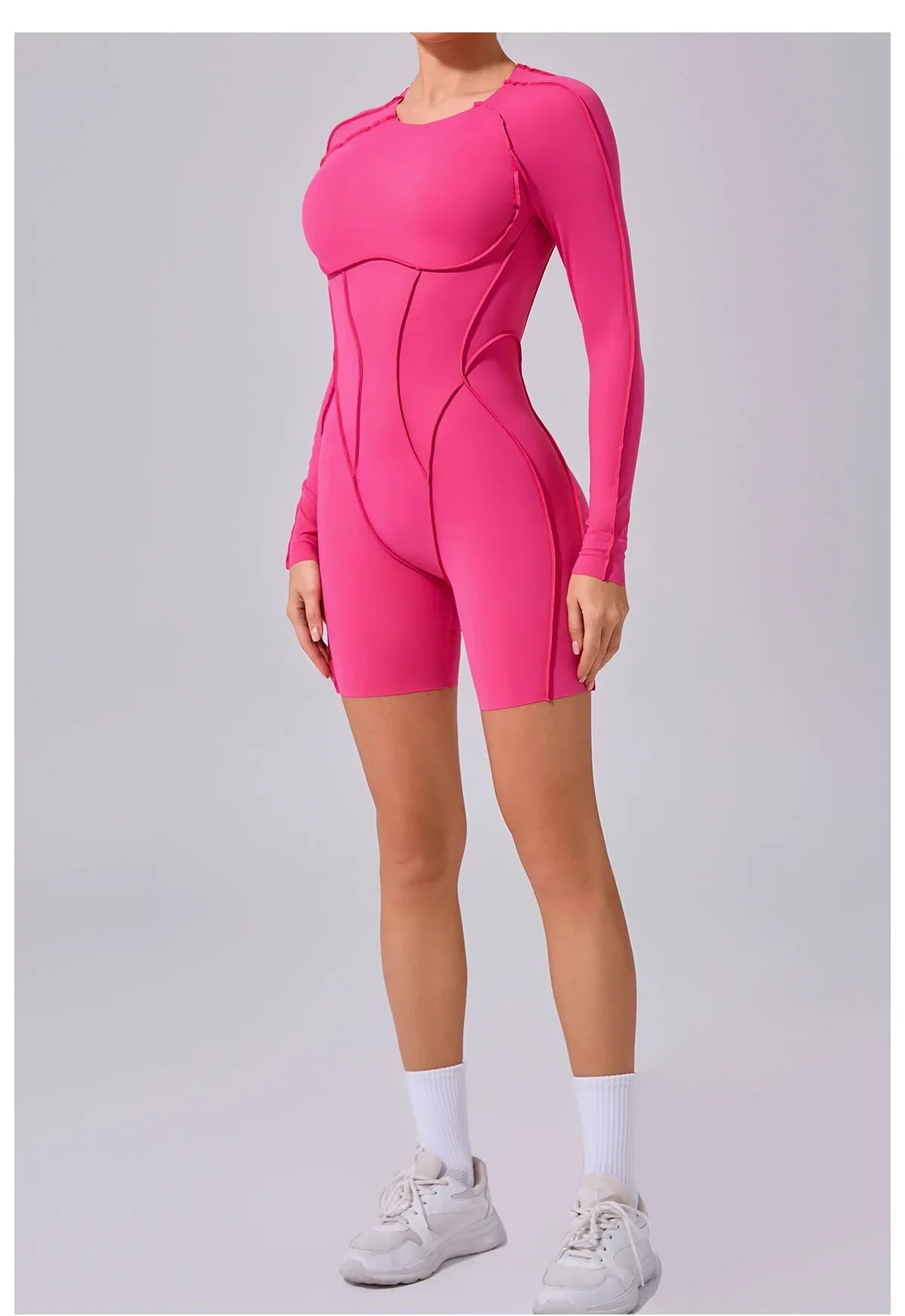 Women's High Elasticity Sports Bodysuit Kit Yoga Fitness Jumpsuit Open Back Hip-Lift Outdoors Gym Workout Sexy Fitness Outfit
