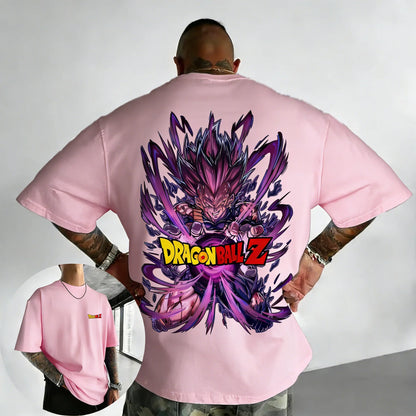 T-shirt Summer New Vegeta Printed Men's and Women's Trendy Versatile Loose Casual Short Sleeve Top