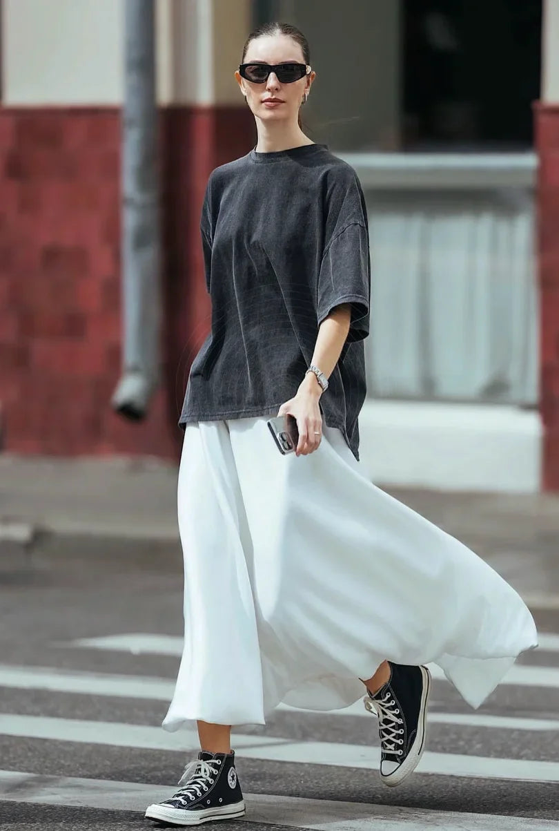 Fashion Women Cotton Solid Washed T-shirts Loose O-Neck Tee Shirts Street Casual Comfortable Short Sleeve Tops Female Clothes