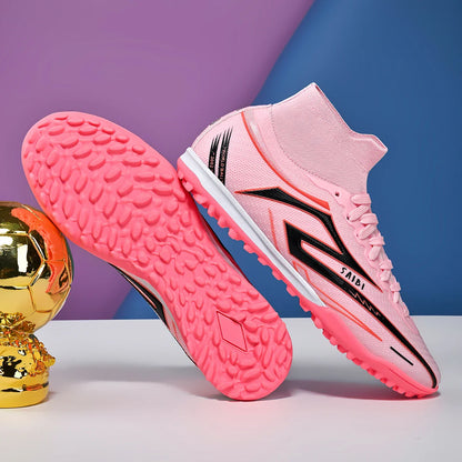 TF Turf Soccer Cleats Breathable Material Comfortable Fit Non-Slip Durable Rubber Sole Professional for Training