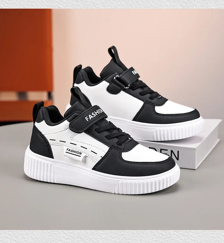 Green Skateboard Shoes Kids Trainers Fashion Lightweight Children's Sports Shoes Comfortable Non-slip Casual Sneakers For Boys