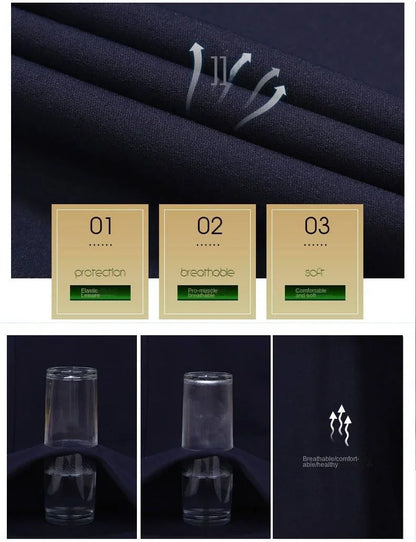 Stylish Black Dress Pants for Men Comfortable Casual Trousers Four-Season Korean Business Suit Pants Male Stretch Slim-Fit Pants