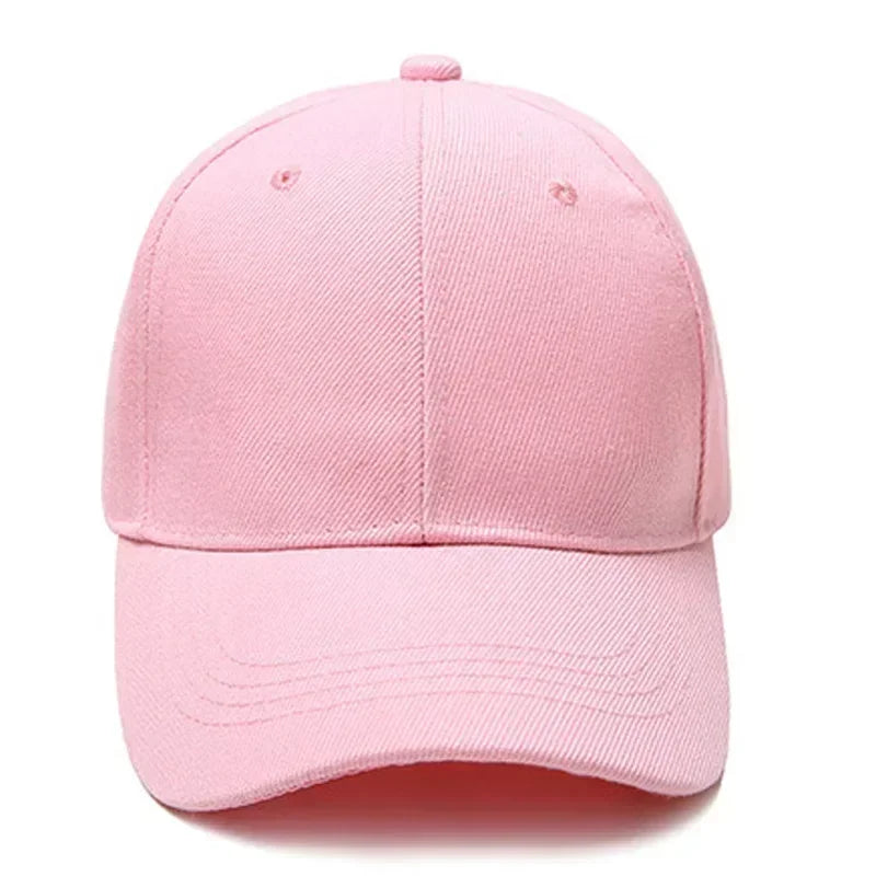 Solid Unisex Baseball Cap 6 Panel Men Caps Daily Womens Summer Hat Curved Brim Adjustable Red White Purple Grey Black
