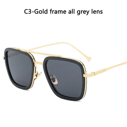 Glasses Men Women Sunglasses Iron man Eyewear Steampunk Sun Glasses