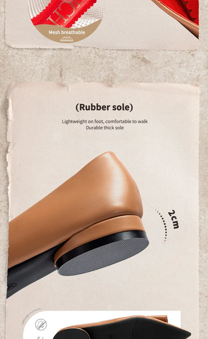 2025 Women's Flat Shoes New Black Pointed Bow Business Shoes Comfortable Commuting Women Shoes